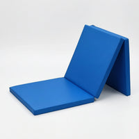 Portable Tri-Fold Exercise Mat Foldable Folding Gym Mat with Handle Thick Easy to Clean for Gymnastics