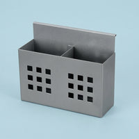 Desk Organizer with Holder, Hanging Storage for Office Cubicle, Metal and Wall Mounted for Home Dormitory