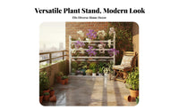 Multi-Tier Plant Stand Stable Structure Space-Saving Plant Rack Large Capacity Tiered Flower Display Rack for Balcony, Living Room, Indoor