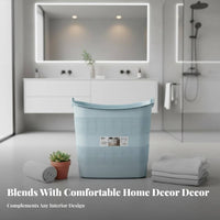 Lidded Laundry Basket With Lid Clothes container Large Capacity for Students, Families