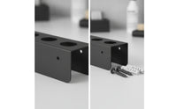 High Capacity Car Detailing Brush Holder Compact Detailing Brush Holder Black Tool Organizer Long-Lasting for Garage
