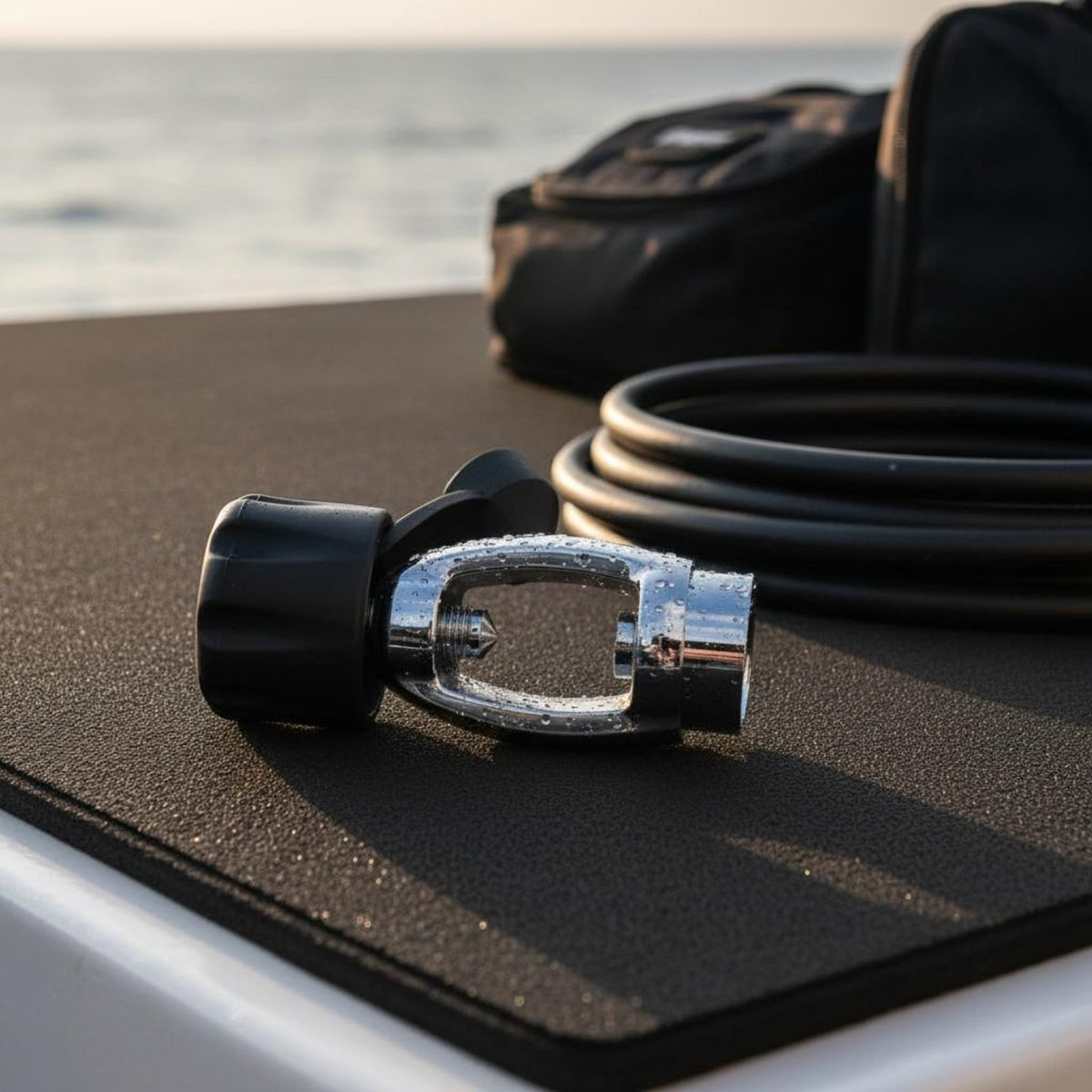 High Pressure Use G-5/8/8 Quick Connector Metal Body Diving Cylinder Fill Adapter Diving Cylinder Adapter Chrome Plated for Divers, Firefighters, Fire Department