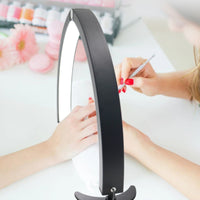 Half Shadowed Arch Lamp Lash Light Professional Arch Lamp with Flat Base for Estheticians, Makeup Vanity, Tattoo Studio