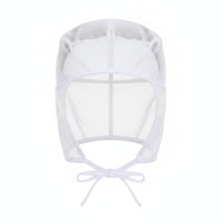 Breathable Full-Cover Work Cap Lightweight Mesh Cap with Tie Closure One-Size Mesh Hat Ventilated for Workshops