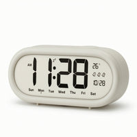 Large Display Bedside Alarm Clock Easy to Read Digital Alarm Clock Compact Quiet for Students, Kids, Bedroom, Nightstand, Dorm Room