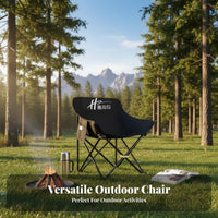 Foldable Low-Slung Folding Chair Lightweight Portable Seat Quick Setup stretchdoor Furniture with storage pocket for Anglers, Campers, Beachon the moveers, Fishing, Camping, stretchdoor meal, stretchdoor meals