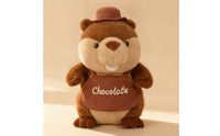 Stuffed Toy with Apron Cuddly Stuffed Figure with Hat Doll Embroidered Ornament Freestanding for Children, Playroom, Nursery