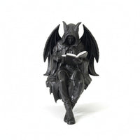 Decorative Cloaked Figure Figurine Fantasy Figurine with Book Detailed Gothic Statue Collectible for Reading Nook