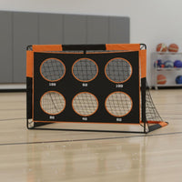 Soccer Goal with Target Net Training Soccer Goal with Target Precision for Young Athletes, Coaches, Backyard, Park
