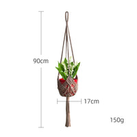 Indoor Macrame Plant Hanger Bohemian Hanging Plant Holder Handmade Hanging Planter Basket Decorative for Balcony, Window