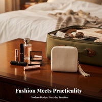 Large Capacity Multi-Compartment Jewelry Bag Portable Zippered Travel Jewelry Case Soft Interior Lining for Women, Luggage, Dresser, Handbag