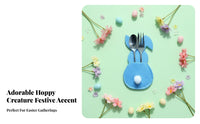 Reusable Easter rabbit Utensil Bag Festive Table Decor rabbitShaped Utensil Pocket adaptable Cutlery Holder Multi-Color Set for Restaurant Owners, Children, Event Planners, Family Gatherings, Home, Birthday Parties
