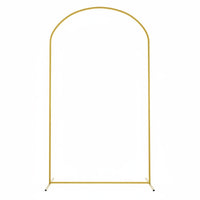 Gold Metal Arch Stand Reusable Wedding Arch Frame Easy Assembly Event Decoration for Memory Booth, Party