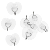 Adhesive Wall Hooks for Kitchen and Apartment Decor, Transparent No Drill Sticky with Strong Damage for Homeowners, Holds up to 11 lb