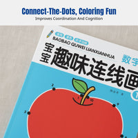 Dot-to-Dot Coloring Book for Kids, Fun Line Drawing, Early Learning, Hand-Eye Coordination, Random Theme