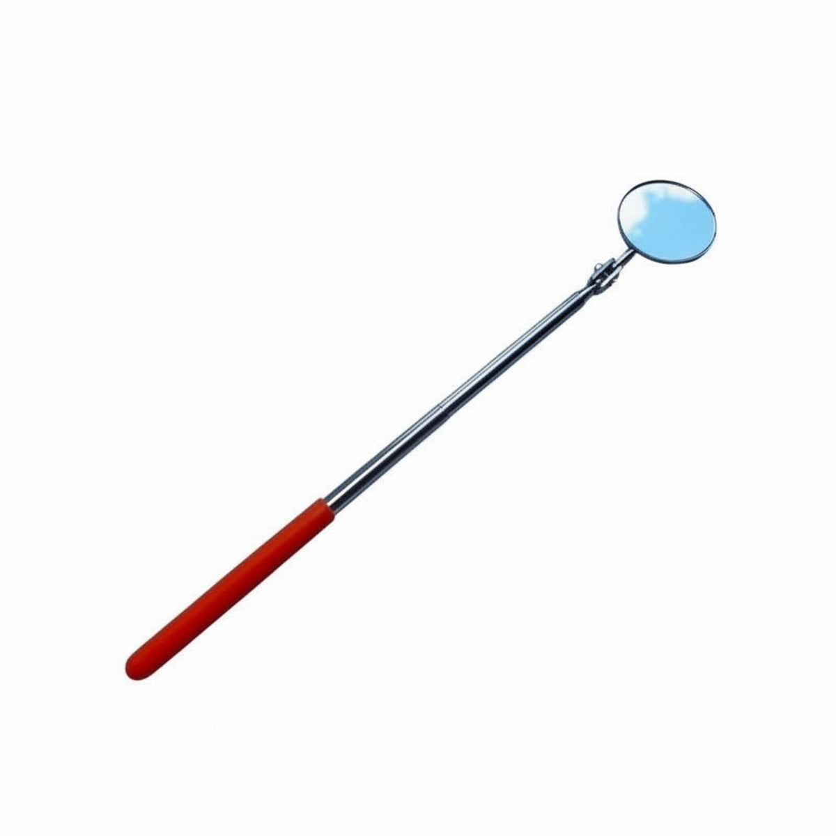 Telescopic Inspection Mirror Sturdy Stainless Steel Telescoping Inspection Mirror Non-Slip Grip Pocket Fastener for DIYers