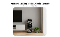 Marble-Top Plinth Luxury Aesthetic Unattachedstanding Object Plinth Elegant Design Multipurpose for Event Planners, Showroom