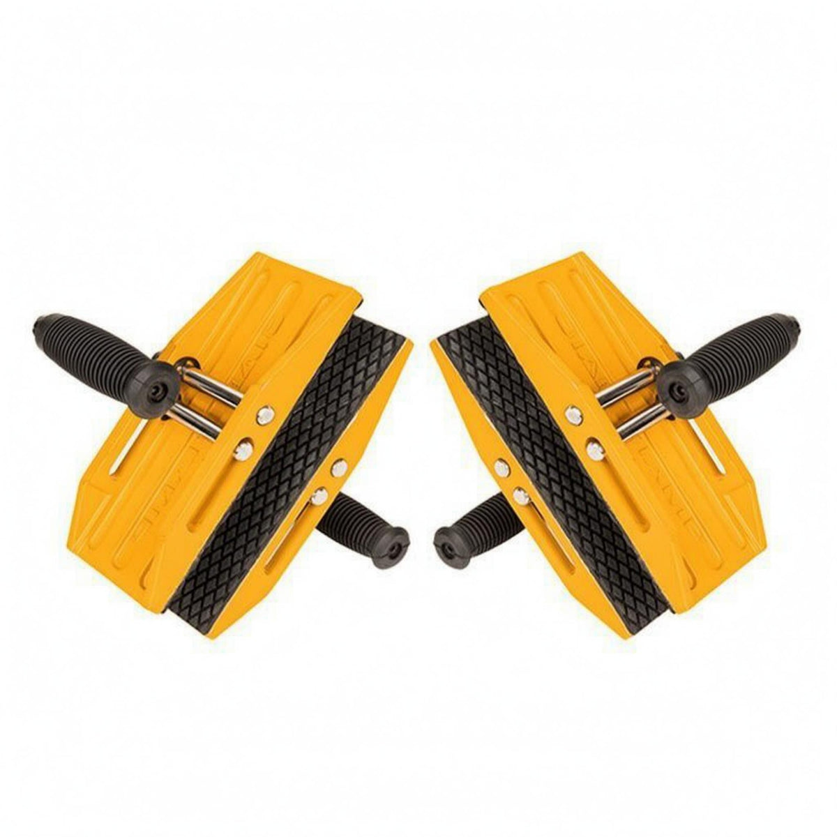 Yellow Metal Body Manual Carrying Clamp Flat Material Handling Slab Carrier Clamp Heavy Duty Glass Panel Lifter Non-Marking