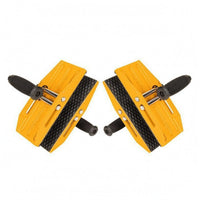 Yellow Metal Body Manual Carrying Clamp Flat Material Handling Slab Carrier Clamp Heavy Duty Glass Panel Lifter Non-Marking