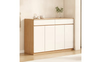 Storage Cabinet Oak Buffet Cabinet with Doors Wood-Grain Sideboard with Storage for Dining Room, Kitchen