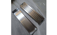 Drip Tray with Perforated Top Rust-Resistant Coffee Drip Tray Low-Profile Stainless Steel Drain Box for Cafes