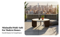 Round Stdistinct-Top Tripod Table Wabi-Sabi Design Round Pedestal Table Minimalist design Household Furniture for Families, Adults, Balcony, Office, Bedroom