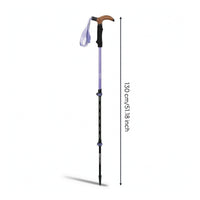Trekking Pole with T-Handle Telescopic Hiking Stick with EVA Grip Collapsible Trekking Poles Adjustable Collapsible Hiking Poles