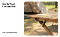 Foldable Roll-Top Table with Folding Chairs space-saving Storage Camping Dining Set Lightweight Portable Furniture Easy to Assemble for outdoor mealkers, Families, Event Hosts, outdoor meals, Backyard Gatherings, Tailgating, Parties