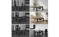 Gym Station with Wheels Adjustable Deadlift Station Portable Equipment for Athletes
