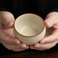 Kung Fu Tea Set for Adults, Ceramic Teapot with Handle and Cups, Traditional Chinese Porcelain with Gift Box