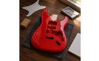 Polyester Finish S-styleStyle Body Contoured Heel Paulownia Wood Body Two-Point Tremolo Mount Music Instrument Parts Four-Bolt Neck Pocket