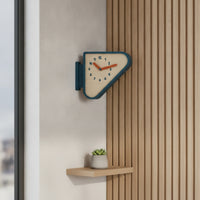 Corner Wall Clock Space-Saving Triangular Wall Clock Minimalist for Hallway, Living Room, Apartment
