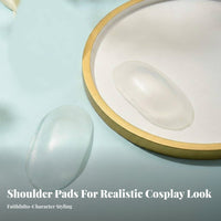 2 Pieces Creates Broad Shoulders Shoulder boost cushion Reusable stick-on Shoulder cushions reusable and cleanable Apparel Accessory Natural Look for Cross-Dressers, style aficionados, Cosplay events, Stage Performances, Photo Shoots, Social outingings