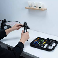 Badminton Racket Grommet Tool Kit Portable Grommet Flaring Machine Kit Easy to Install Racket Eyelet Replacement Tool Set for Sports Club