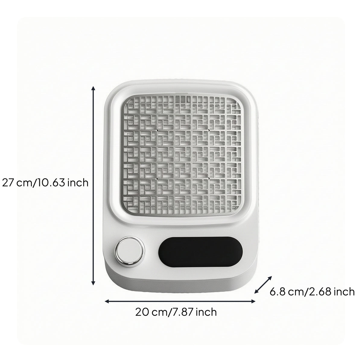 Nail Dust Collector Portable Manicure Vacuum Cleaner Nail Dust Extractor Compact Tabletop for Manicurists, Home Salons