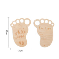 2 Pieces Baby Development Plaque Smooth Photo Prop Premium for Expectant Parents