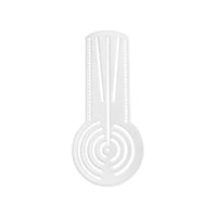 Concentric Circles Mandala Template Translucent Mandala Ruler Cut-out Slots Circle Guide Ruler Plastic