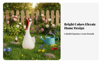Indoor Outdoor Use Screaming Chicken Statue Creative Design Funny Chicken Statue Weather Resistant for Garden, Desktop, Bookshelf