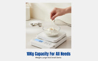 High-Precision Electronic Kitchen Scale, Food Scale, 0.1g Accuracy, Multi-Unit, Portable, LCD, Baking