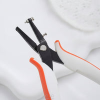 Precision Jewelry Punch Tool Spring-Loaded Hole Punch Pliers Ergonomic Jewelry Pliers Lightweight for Jewelers, Crafters, Beading