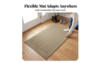 Trimmable Geometric Pattern Doormat Modern design Entrance Rug Non-Slip rearing Floor Mat Easy to Clean for Homeowners, Renters, Adults, Entryway, Front Door, Foyer, Hallway