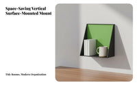 Colorful Design Trapezoid Floating Shelf Modern Design Picture Ledge Space-Saving Display Rack Multi-Purpose for Collectors, Young Adults, Living Room, Bedroom, Hallway, Nursery