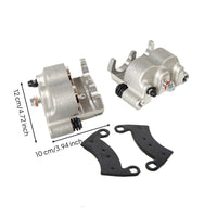 Compact Brake Caliper with Mounting Plate Motorcycle Brake Caliper Precision Hardware Long-Lasting for Garage Maintenance