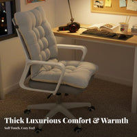 Non-Slip Bottom Single-Piece Chair Cushion Thickened Single-Piece Seat and Back Cushion Full Soft Filling for Office Workers, Study Room