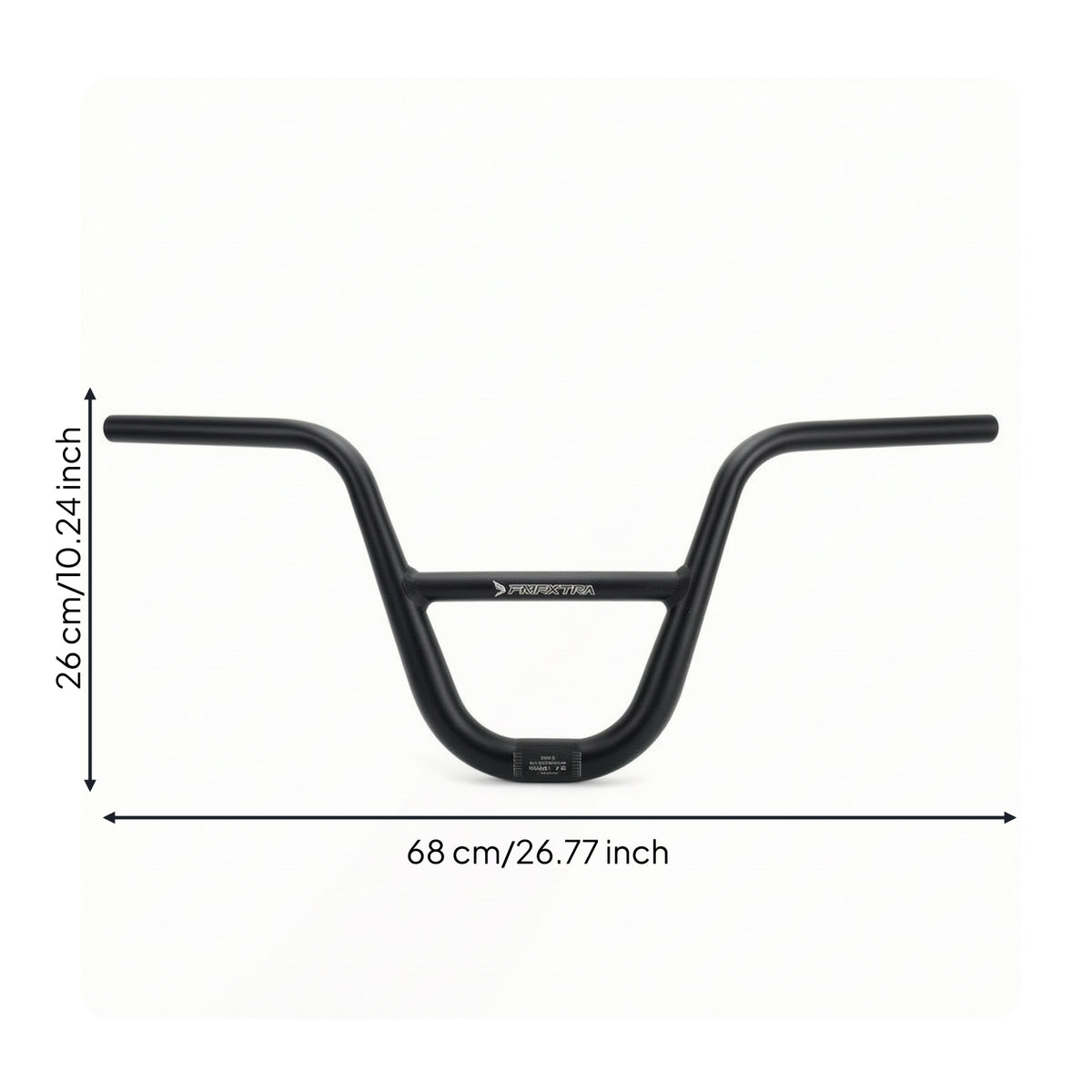 One-Piece BMX Bike Handlebar Wide BMX Handlebar Lightweight Cycle Handle Handlebars Black for Cyclists