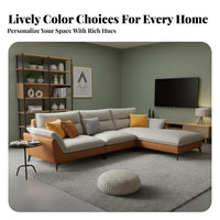sectional Fabric Sofa Nordic Design sectional Chaise Sofa sturdy Wood Frame Living Room Furniture for Apartment Dwellers, Homeowners