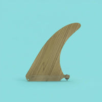 Lightweight 8 Inch Single Fin Sturdy Bamboo Veneer Fin Wear-Resistant Surfing Accessory for Longboarders
