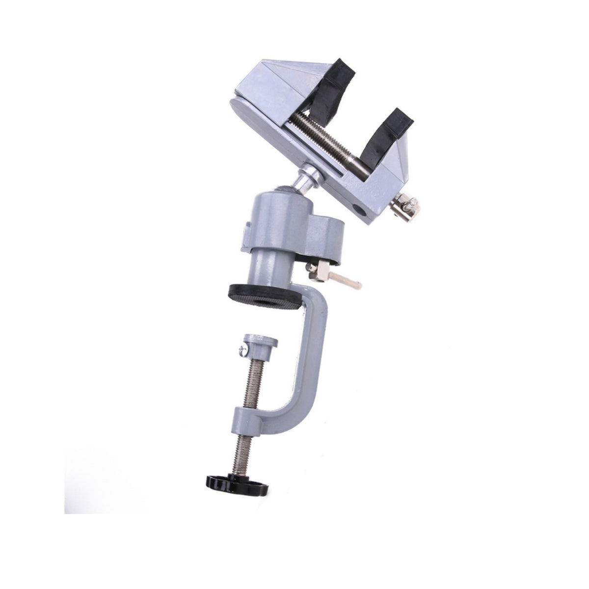 Bench Vise with Swivel Base Compact Bench Vice with Swivel Base Table Vise Portable Tool Easy to Install for Hobbyists, Workshop