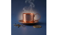 Artisanal Textured Copper Piece Polished Finish Hammered Copper Piece Hammered Metal Bowl
