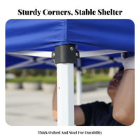 Waterproof Folding Instant Setup Gazebo Easy Setup Canopy Tent Heavy Duty Frame Portable Shelter Sun Protection for Street Vendors, Event Organizers, Temporary Carport, Markets, Sporting Events, Backyard